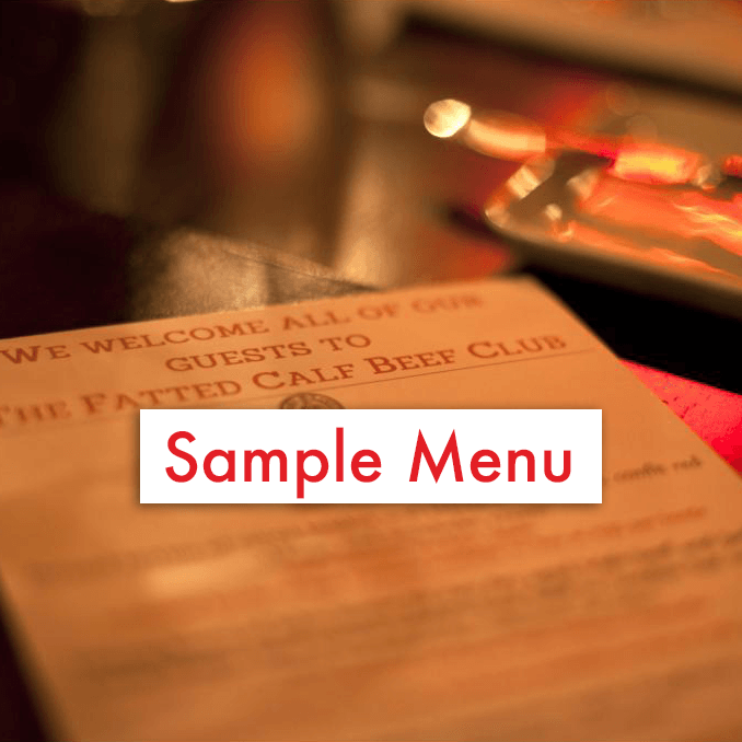 Sample Menu